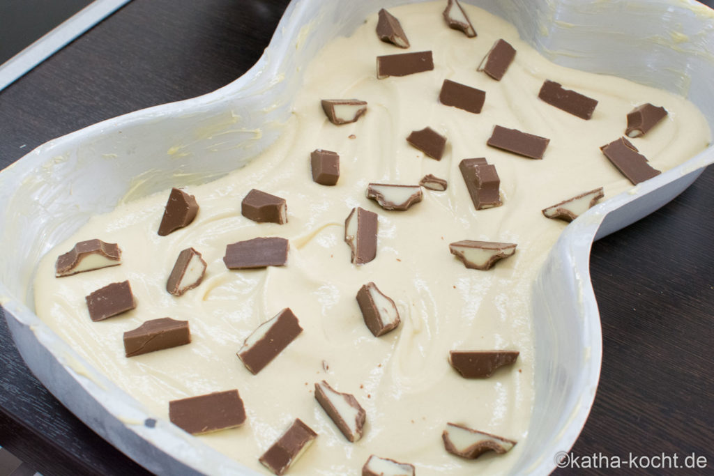 Osterhasen Kuchen - Kinderschokolade Kuchen