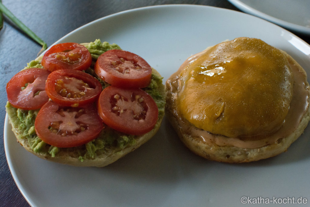 Cheeseburger mit Guacamole