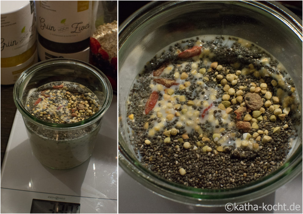 Chia Overnight Oats mit Banane und Kraftstoff