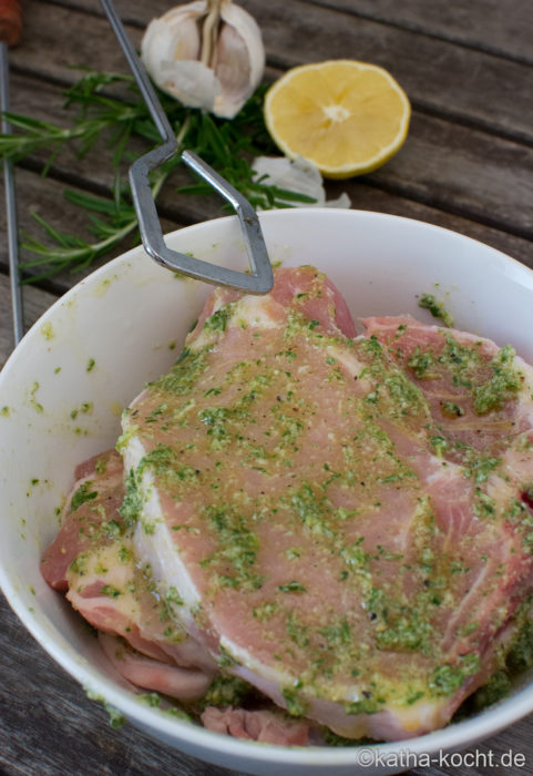 Grillmarinade - Rosmarin-Zitronen Marinade mit Knoblauch