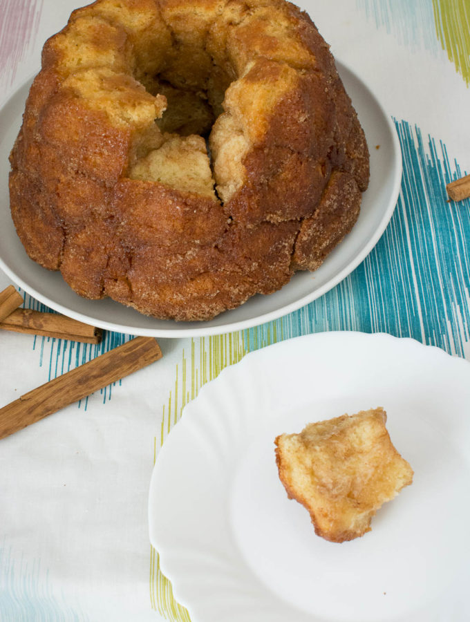 Süßes Monkey Bread mit Zucker und Zimt