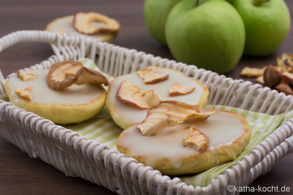 Apfel Amerikaner mit Halloween Deko Idee