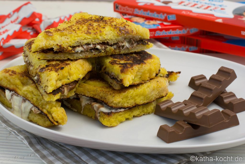 French Toast mit kinder Schokolade