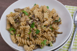 Nudel-Pilz Pfanne mit Austernpilzen