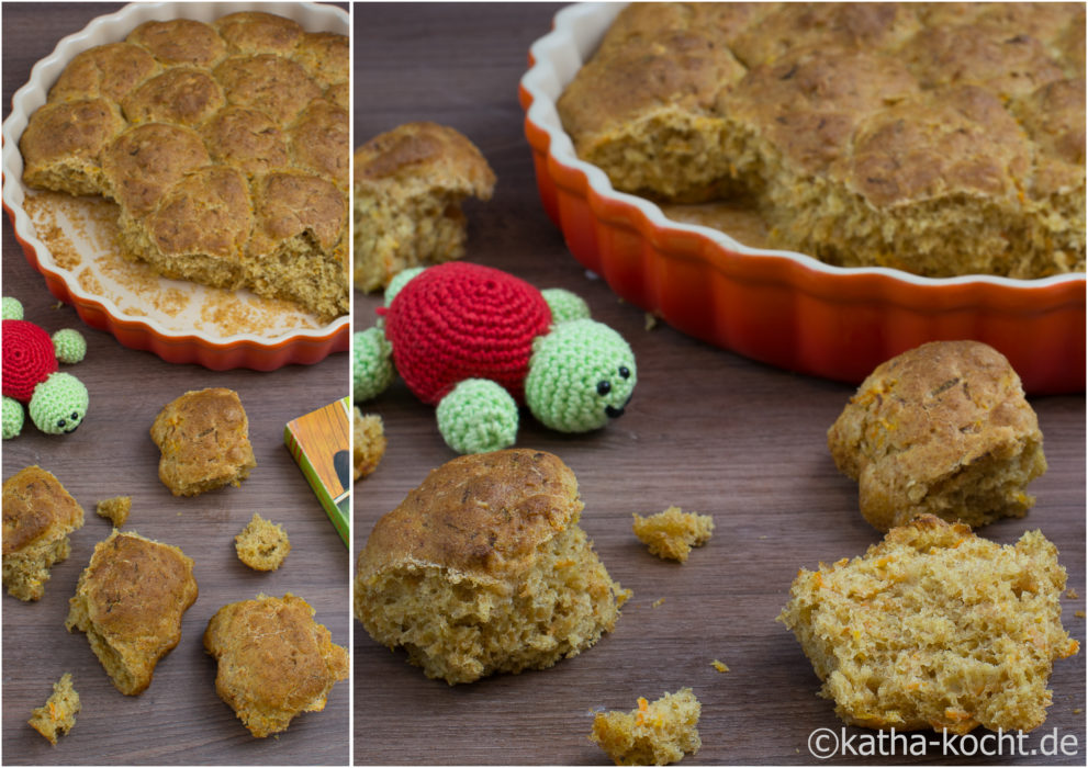 Dinkel-Karotten Brötchen für Babys selber backen