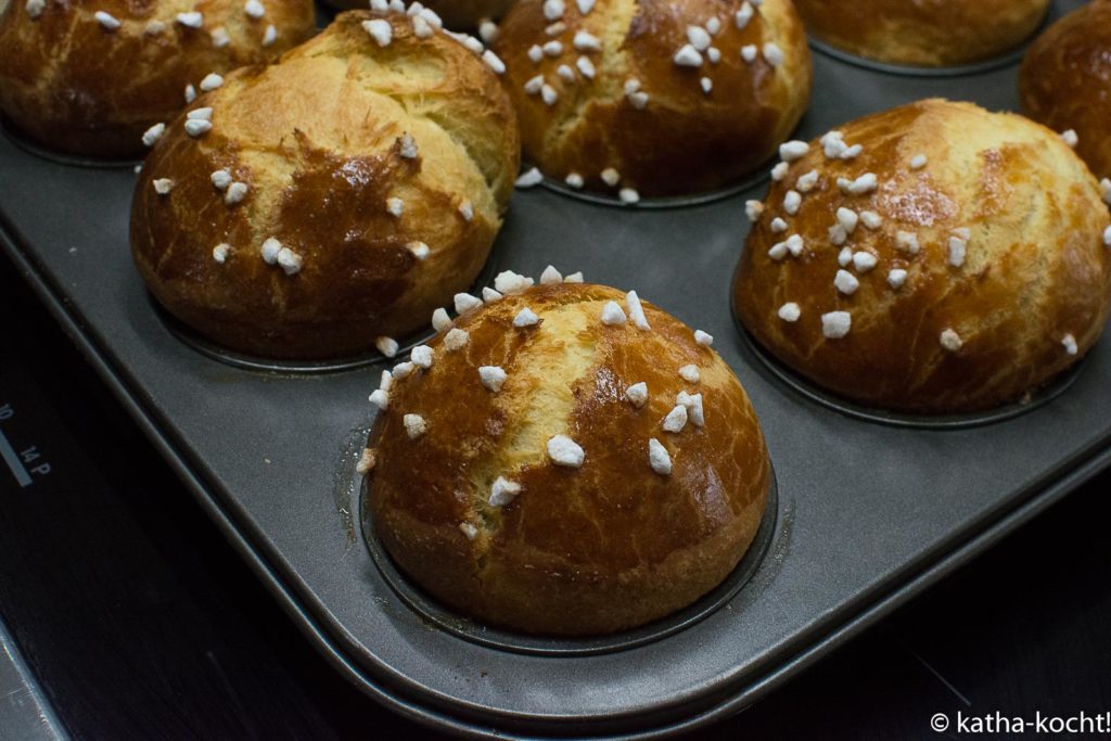 Brioche Muffins mit Hagelzucker