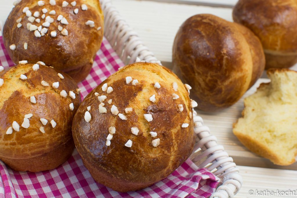 Brioche Muffins mit Hagelzucker