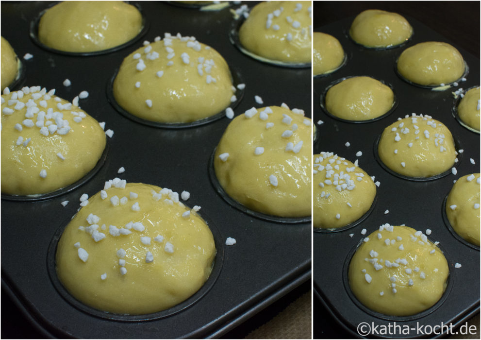 Brioche Muffins mit Hagelzucker