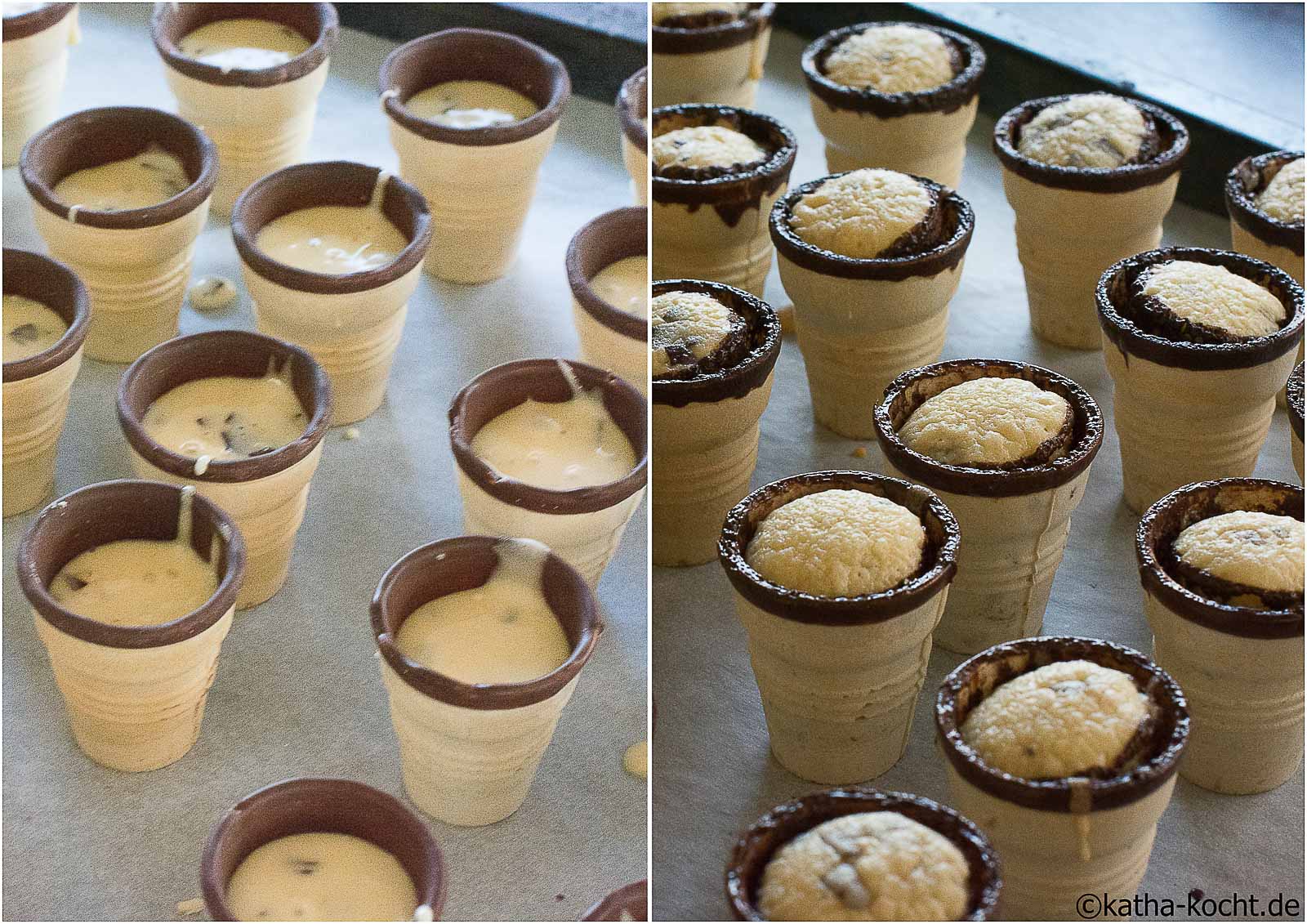 WaffelbecherMuffins für Kinder Kathakocht!