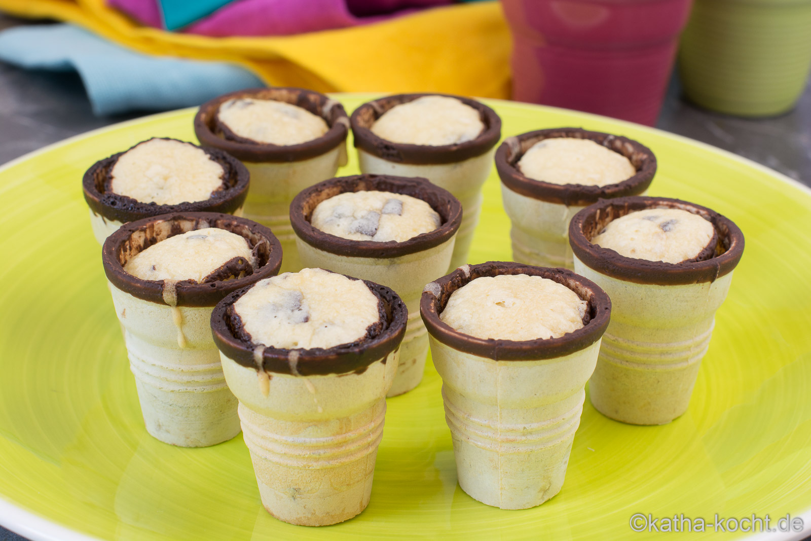 WaffelbecherMuffins für Kinder Kathakocht!