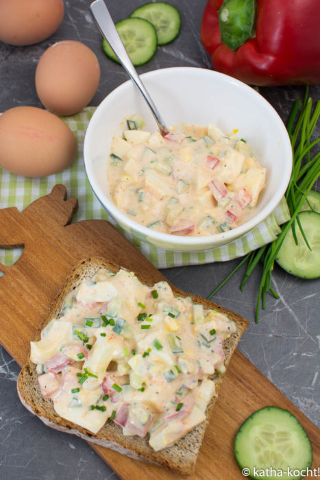 Eiersalat selber machen - die leichte Variante