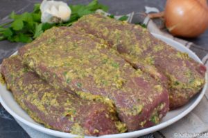 Grillmarinade - Lammrücken in Kräuter-Senf Marinade