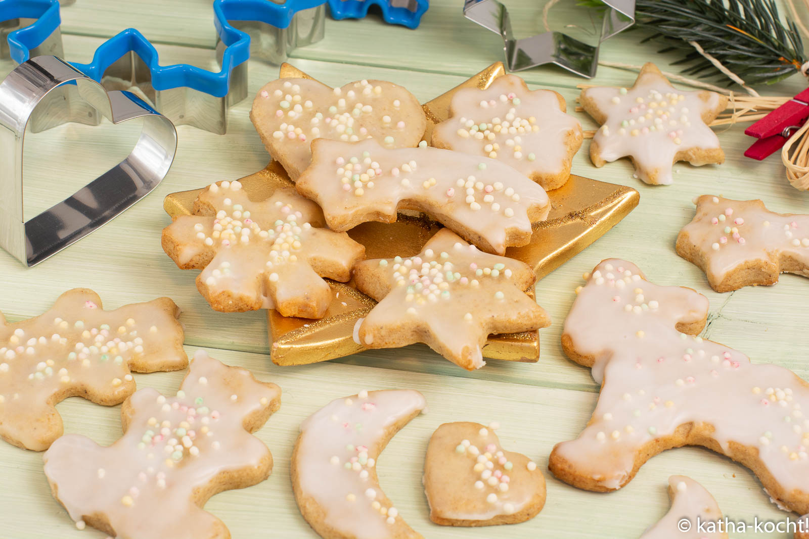 Weihnachtsbackerei Fake Lebkuchenplatzchen Katha Kocht