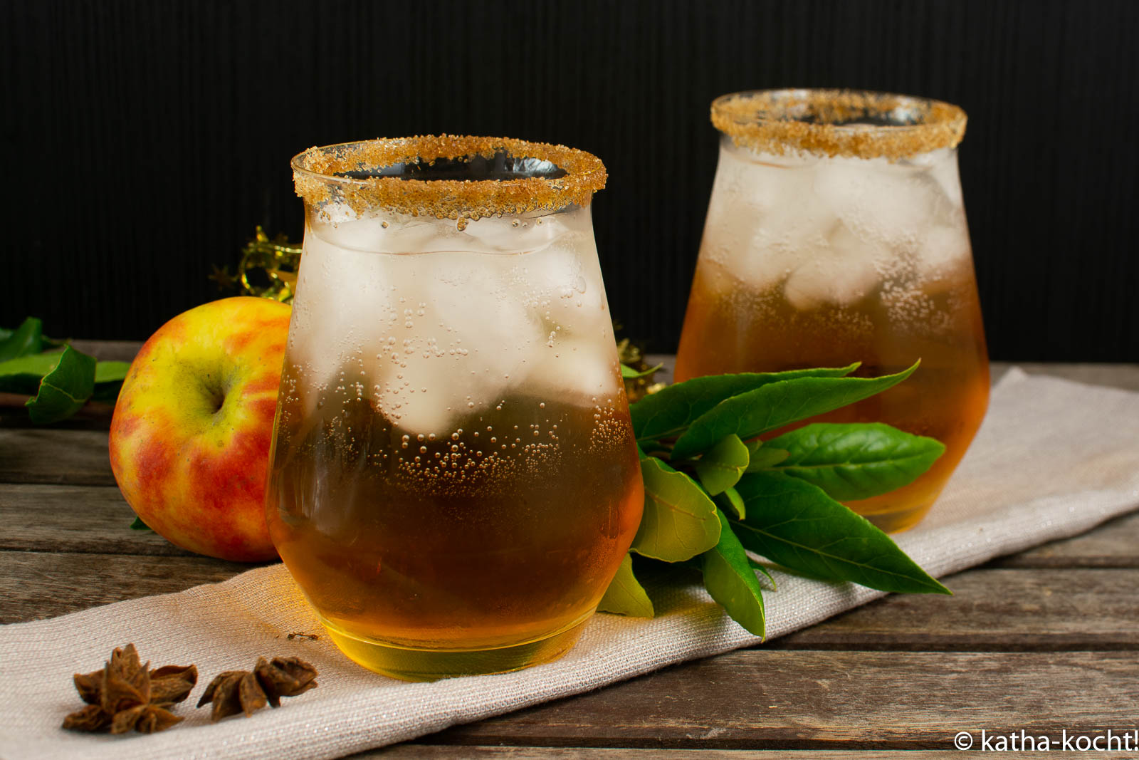 Weihnachtlicher Lillet-Bratapfel Aperitif - Katha-kocht!