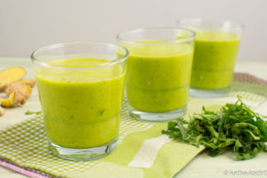 Grüner Ingwer-Avocado Smoothie