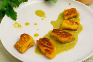 Ricotta-Gnocchi auf Kräutersauce Ricotta-Gnocchi auf Kräutersauce