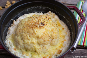Gebackener Blumenkohl mit Käse-Makkaroni