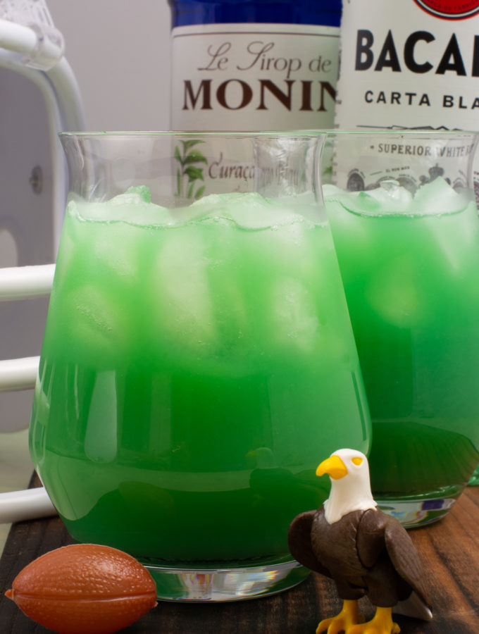 Eagles Cocktail für den Super Bowl - ein fruchtig grüner Drink