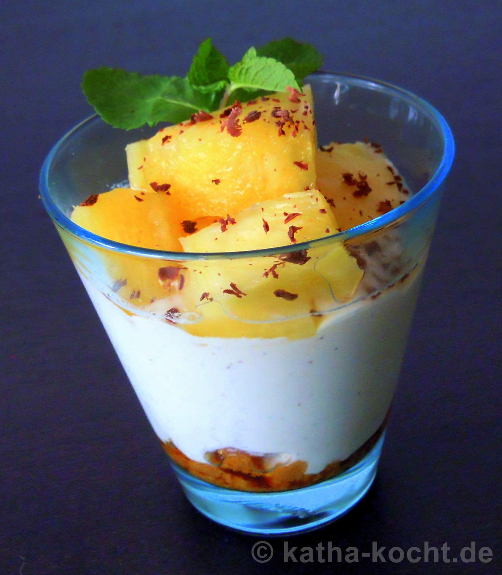 Ananas-Mascarpone-Gläschen