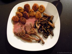 Lammkoteletts mit Süßkartoffelgnocchi