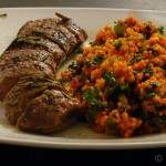 Rücken vom Jungweideschaf mit Bulgursalat