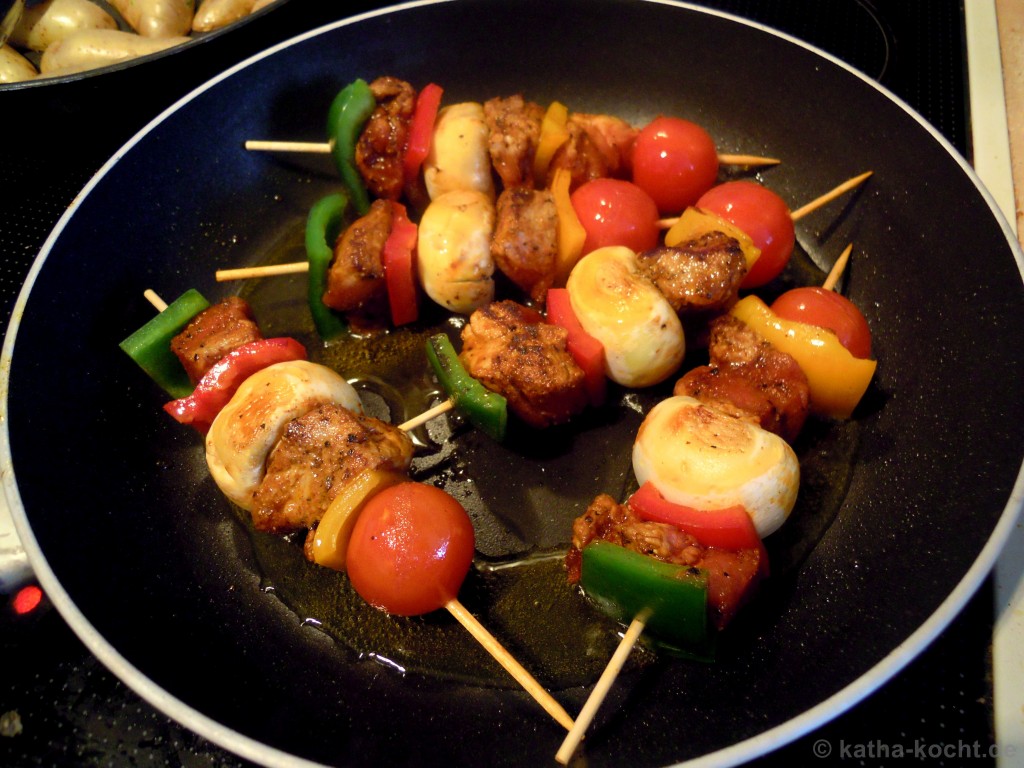 BBQSpieße in PaprikaMarinade Kathakocht!