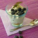 Heidelbeer-Mascarpone Trifle im Glas