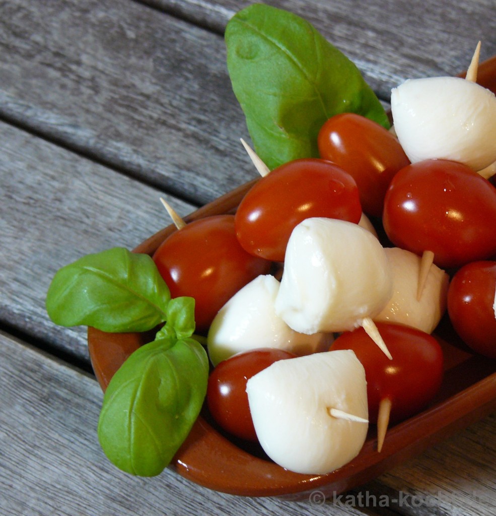 Tomate-Mozzarella Spießchen