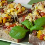 Pizza-Brot mit Salami – Variante 2