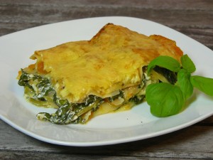 Kürbis-Spinat Lasagne