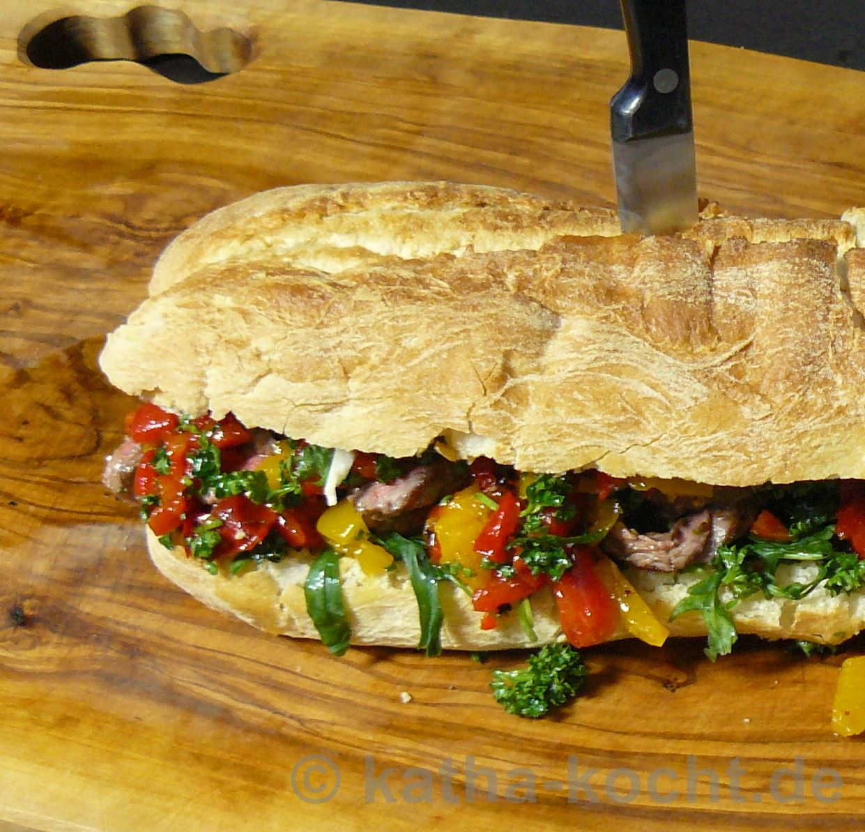 Jamie Oliver's Steak-Sandwich - Katha-kocht!