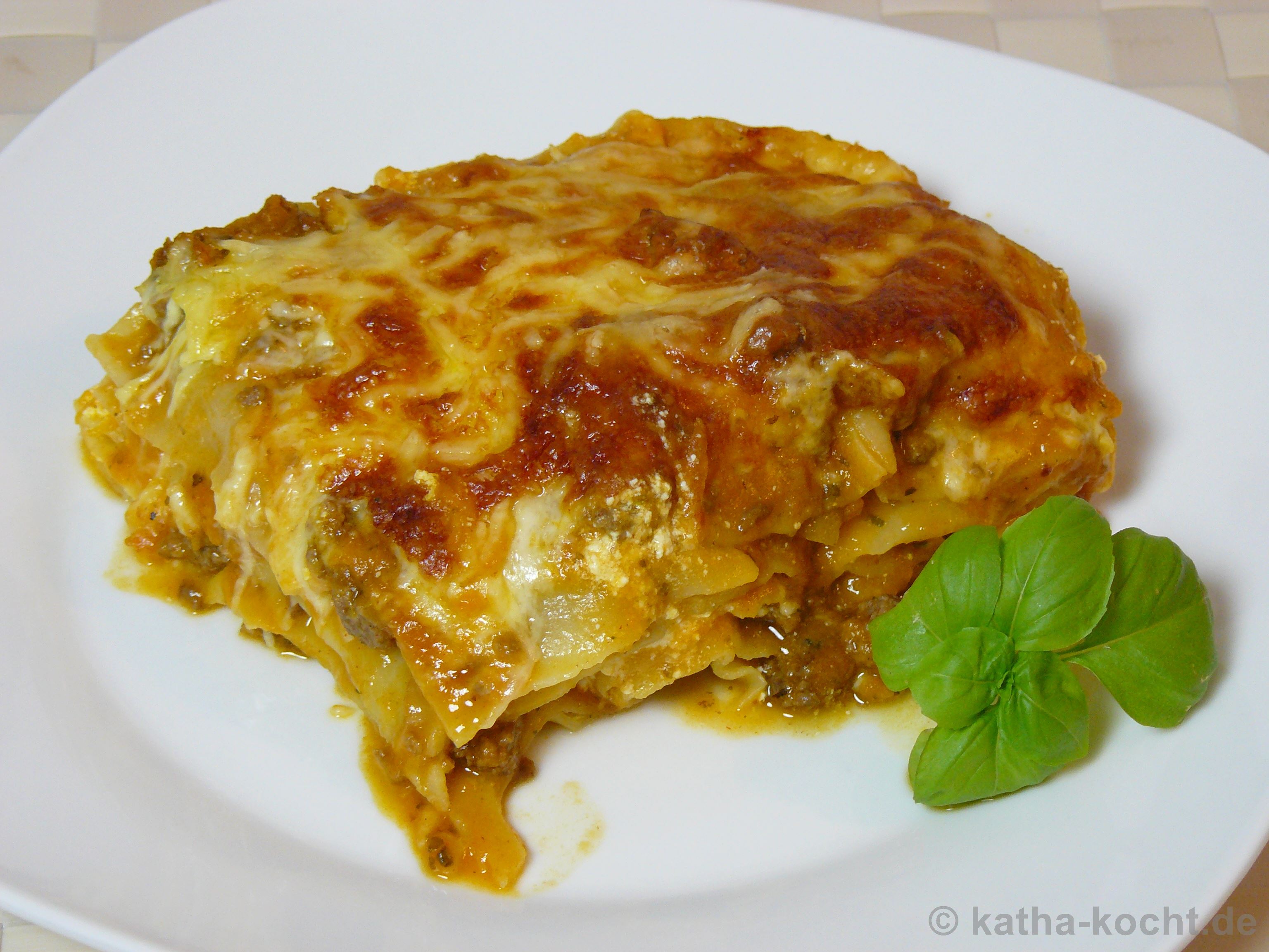 Kürbis-Bolognese-Lasagne