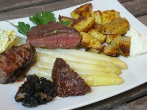 Rinderfilet mit Spargel und Morcheln