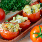 Tapas – Gefüllte Tomaten mit Kartoffel, Zucchini und Speck