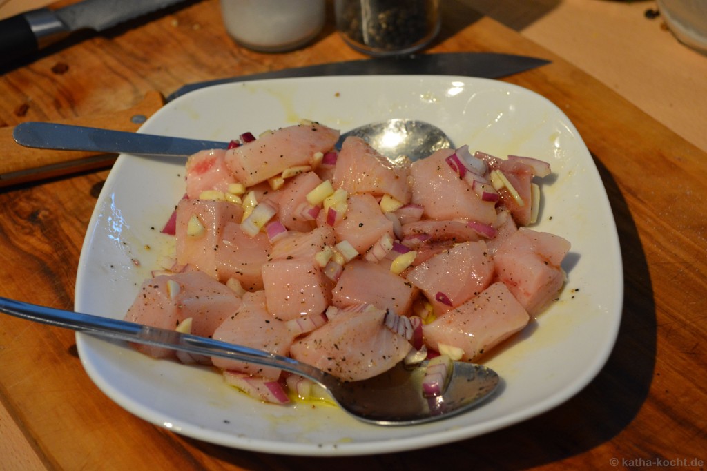 Tapas - Schwertfisch mit Tomaten und Sherry - Katha-kocht!