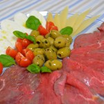 Rindercarpaccio meets Büffelmozzarella