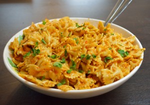 Tomaten-Pesto Nudelauflauf