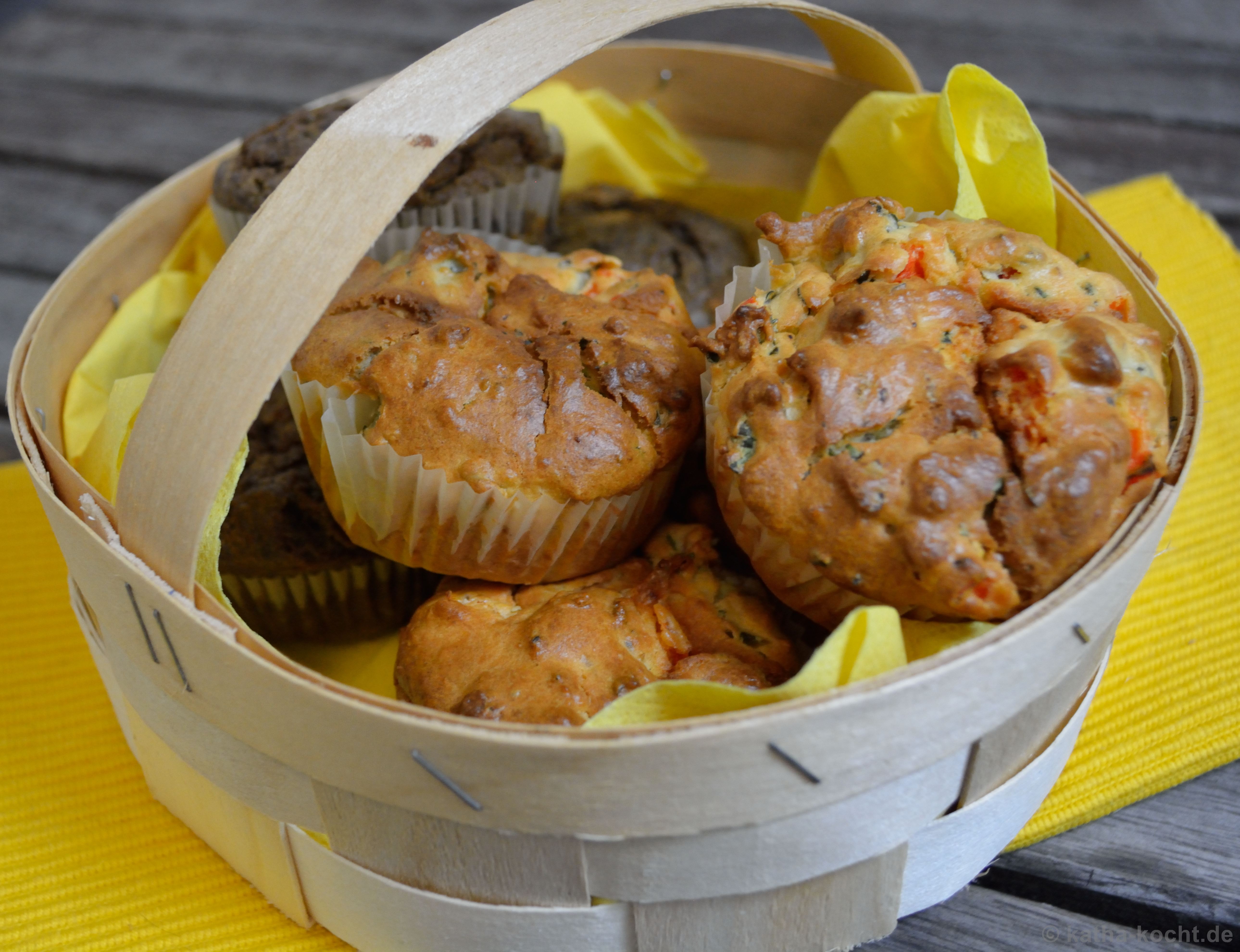 Kapern-Ziegenkäse Muffins