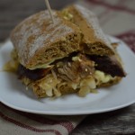 Schweinebraten-Sandwich