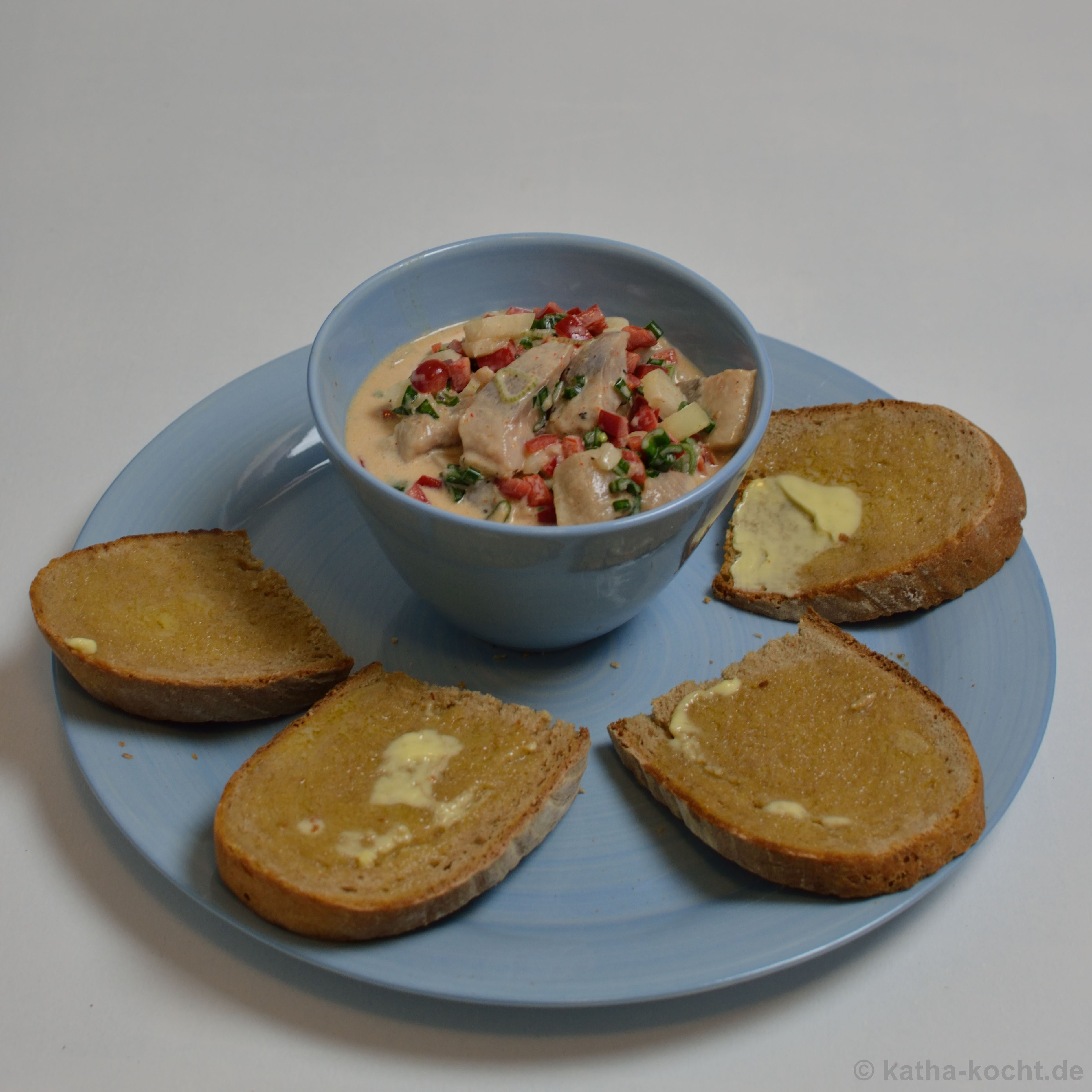 Paprika-Matjes Salat