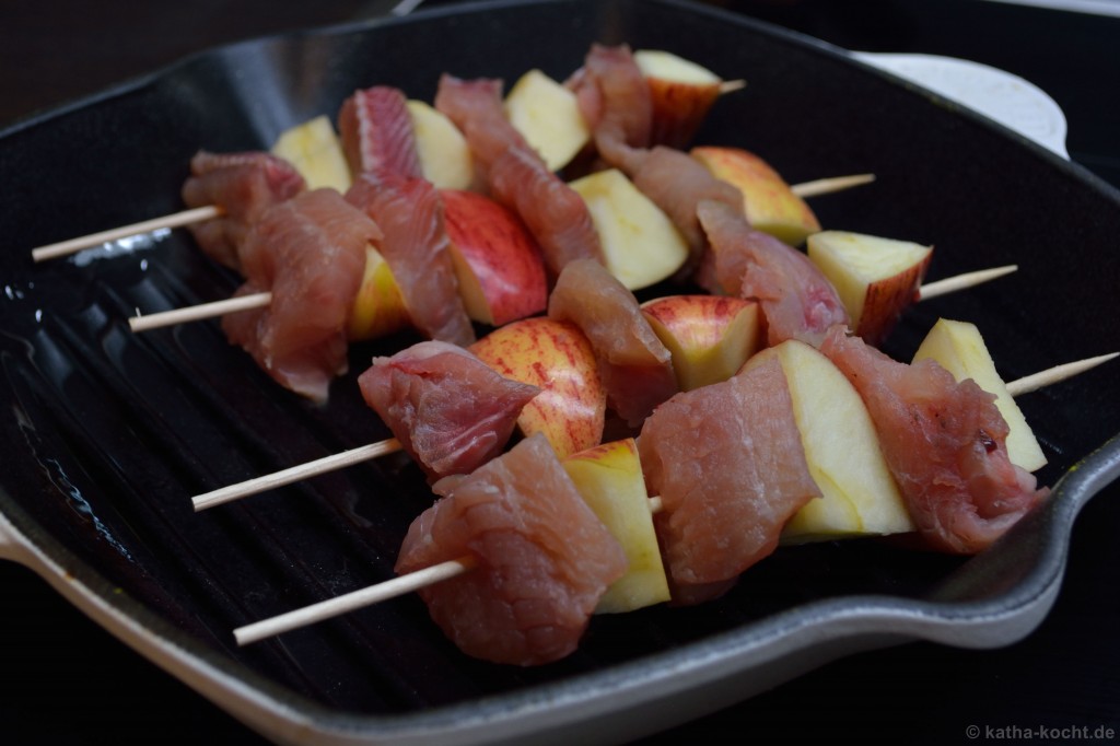 Salat_Mit_Wels_Apfel_Spießen_1