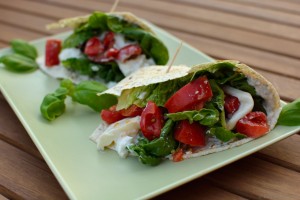 Tomate-Mozzarella Wrap-Tasche