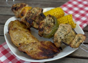 Hähnchenspieße in Salbei-Orangen Marinade