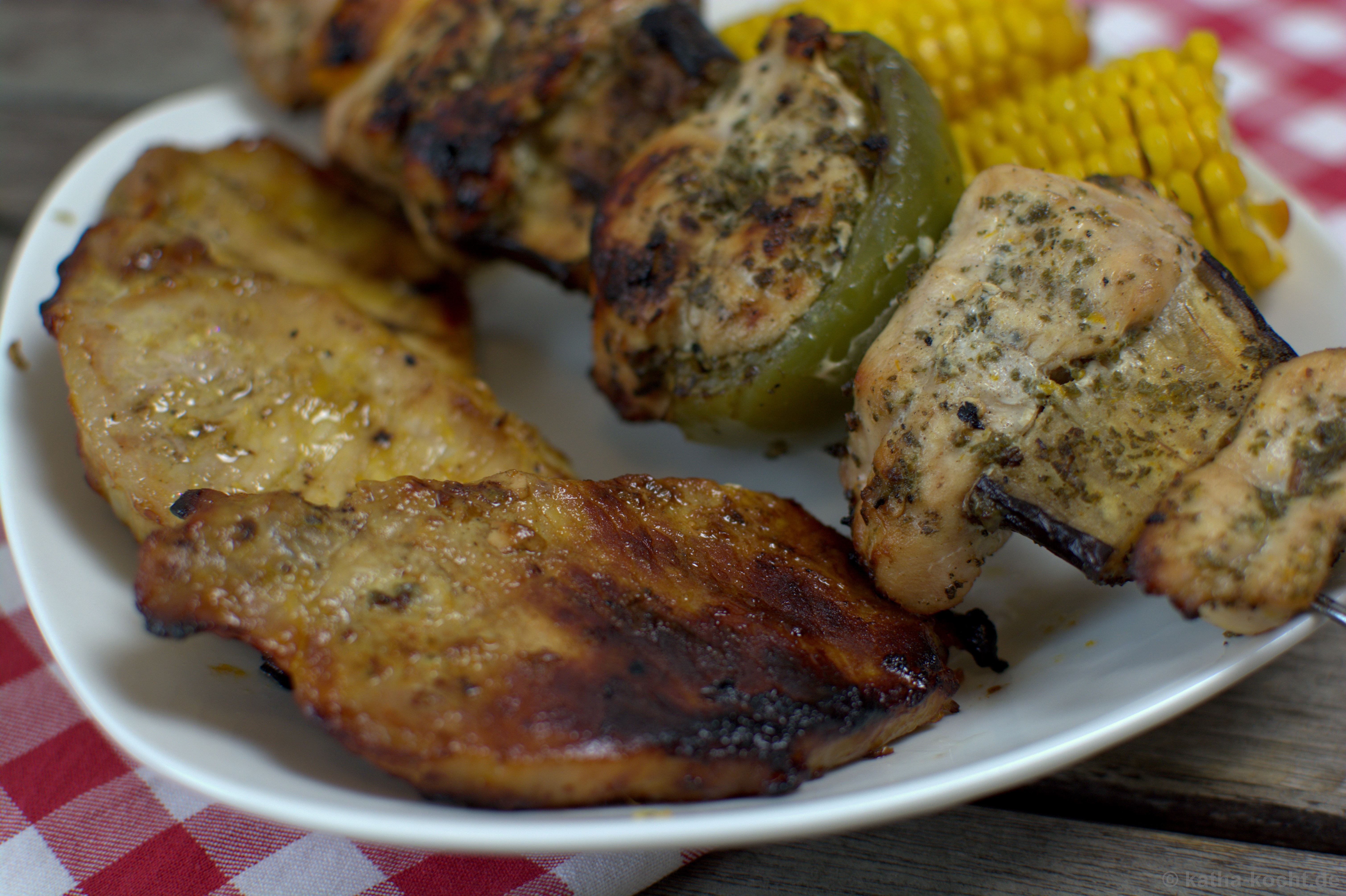 Schweinerücken in scharfer Mango-Marinade