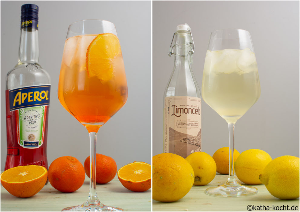 Spritz Drinks - Aperol Spritz und Limoncello Spritz