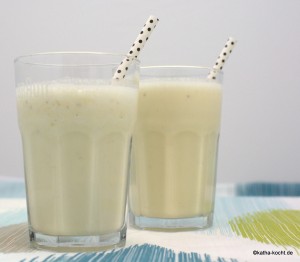 Marzipan-Banane Eisshake