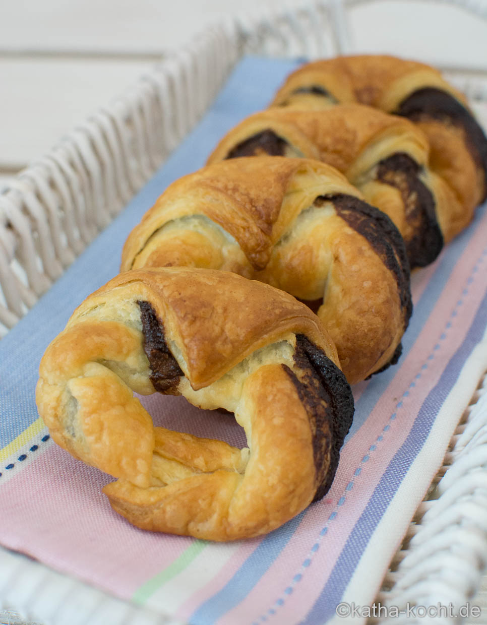 Schokoladen Croissant Kringel - Katha-kocht!