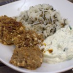 Schneller Teller mit Feta Hackbällchen