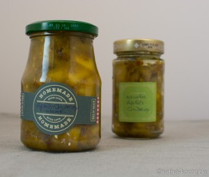 Apfel Chutney mit grünen Tomaten