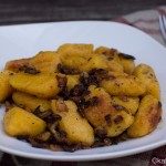 Kürbis Gnocchi mit Pilzen